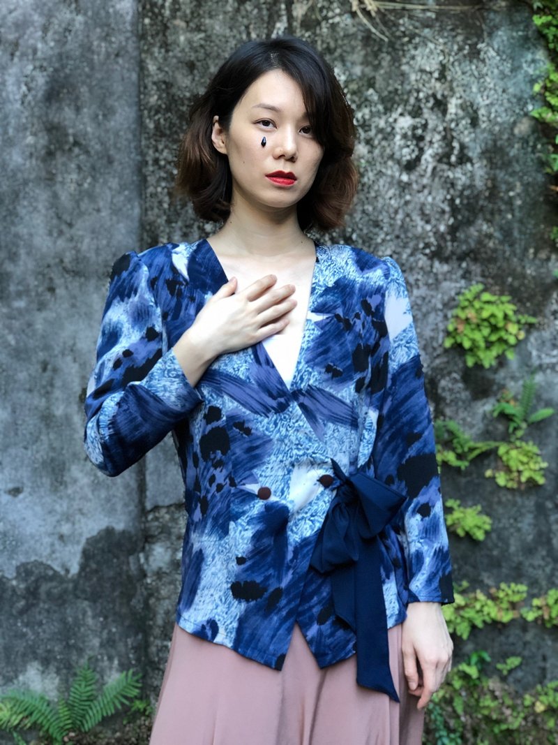 蓝色风潮时尚上衣 - 女装上衣 - 其他材质 蓝色