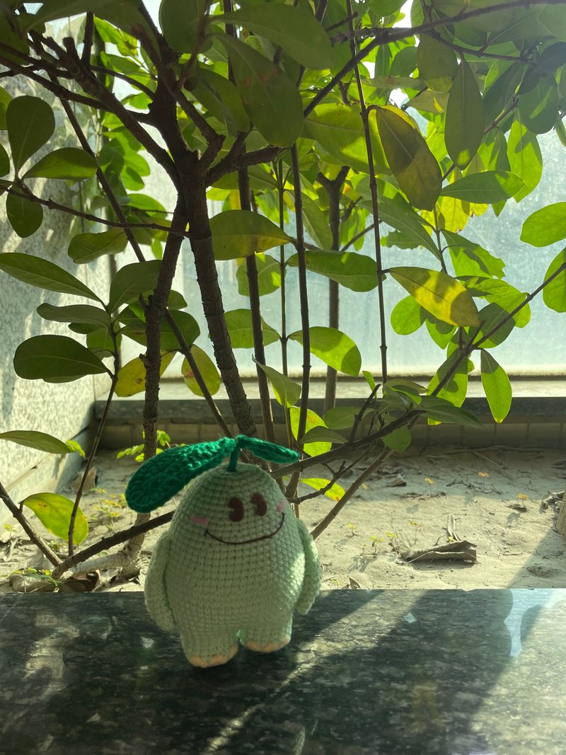 定制手作毛线玩偶 - 玩偶/公仔 - 棉．麻 绿色