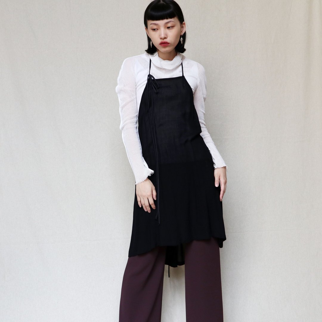 南瓜Vintage。古着 Ann Demeulemeester 绑带 露背 肚兜 洋装 - 洋装/连衣裙 - 其他材质 黑色