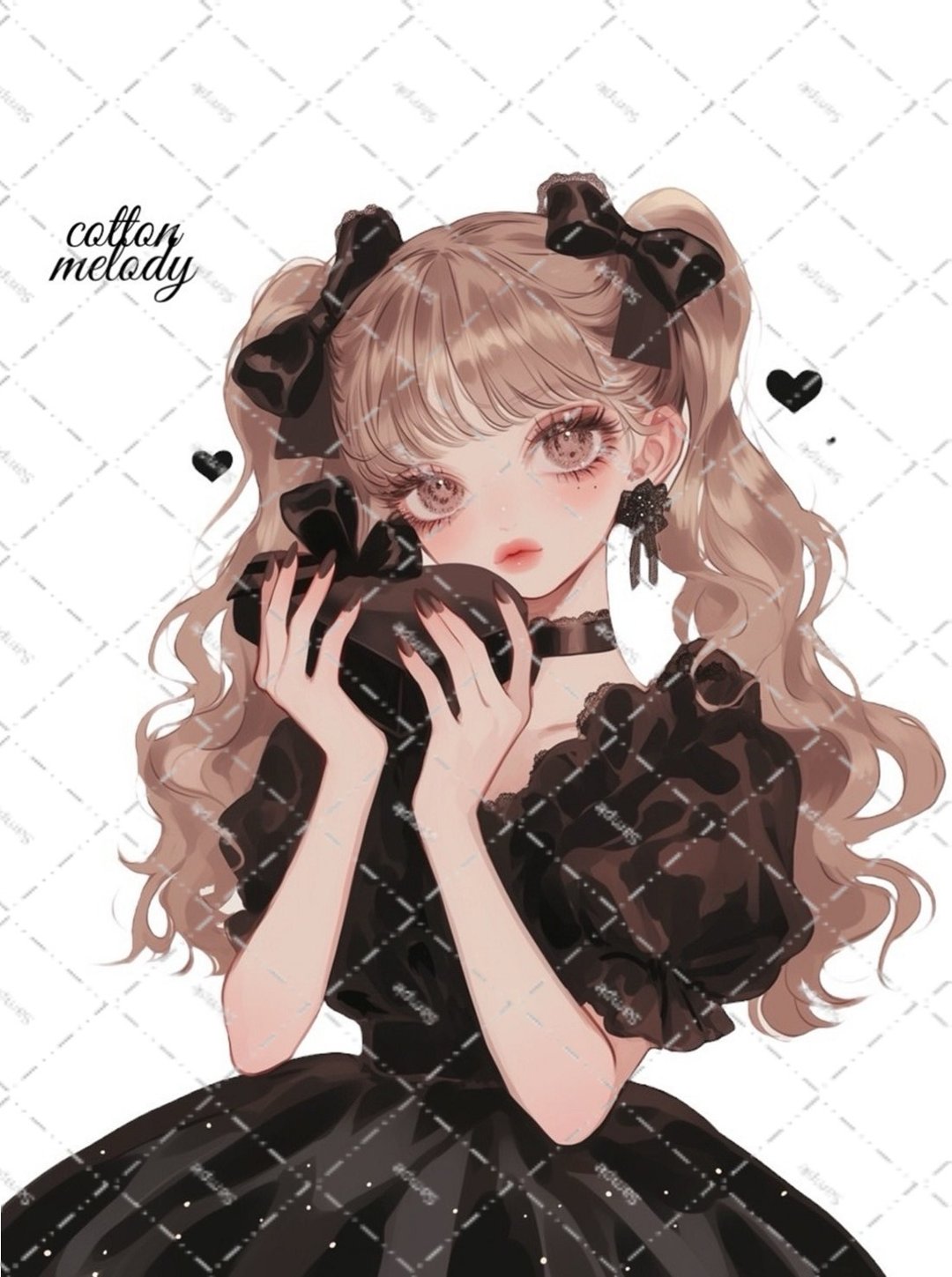 original sticker no.2213 人物贴纸 原创贴纸 原创人物贴纸 装饰贴纸 cotton melody - 贴纸 - 纸 