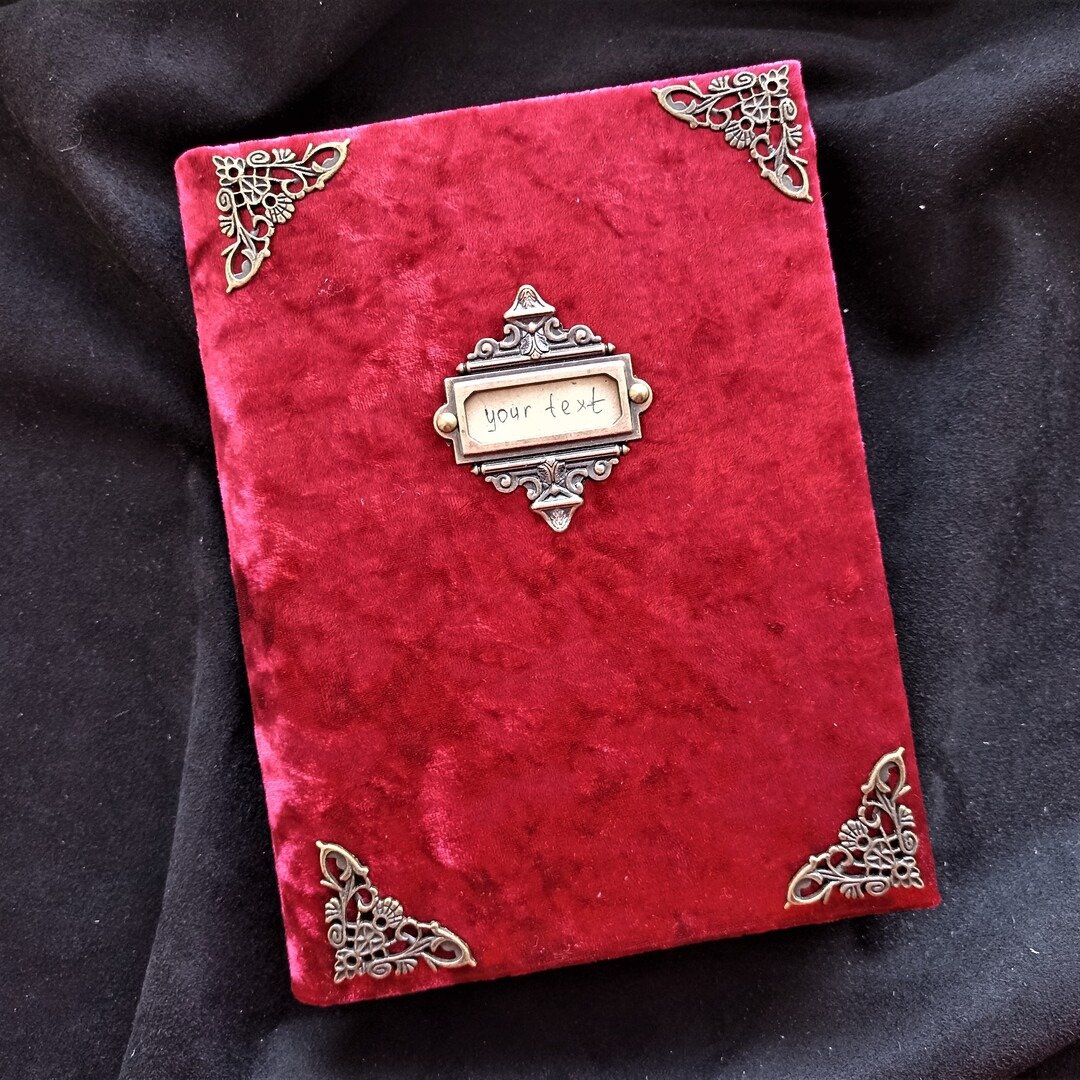 魔法书，完整的女巫日记，初学者魔法书，三月魔法书 - 笔记本/手帐 - 纸 红色