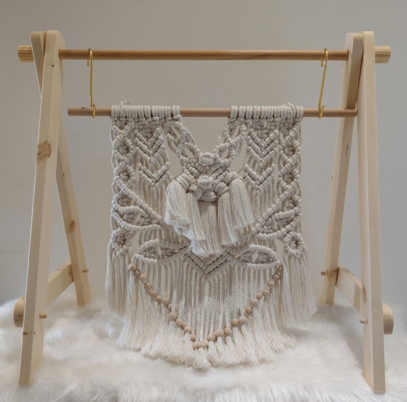 macrame  实木桌上A型架  编织架 - 编织/刺绣/羊毛毡/裁缝 - 木头 