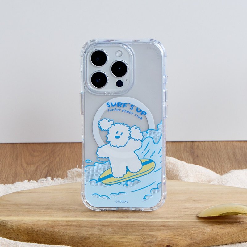 早午餐兄弟冲浪Little Peper抗黄防摔MagSafe iPhone手机壳 - 手机壳/手机套 - 塑料 多色