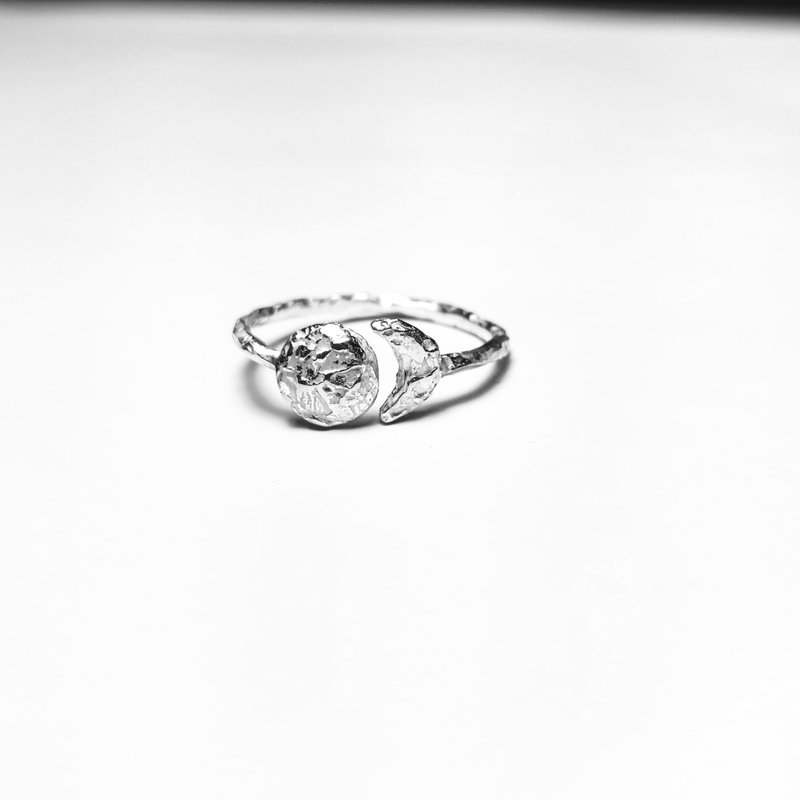 │风景│sun & moon • 纯银戒指 • 设计师原创 - 戒指 - 其他金属 