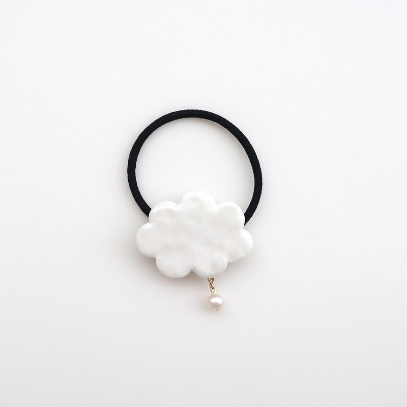 Cloud hair tie - 发饰 - 陶 白色