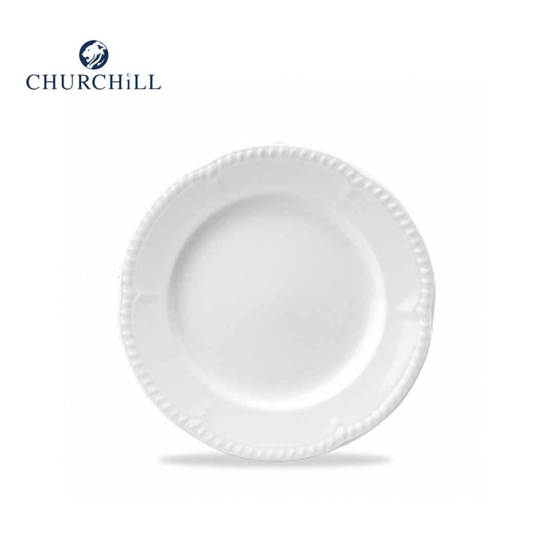Churchill Buckingham白金汉系列21.5cm沙拉餐盘 (8.5寸) - 盘子/餐盘/盘架 - 陶 白色