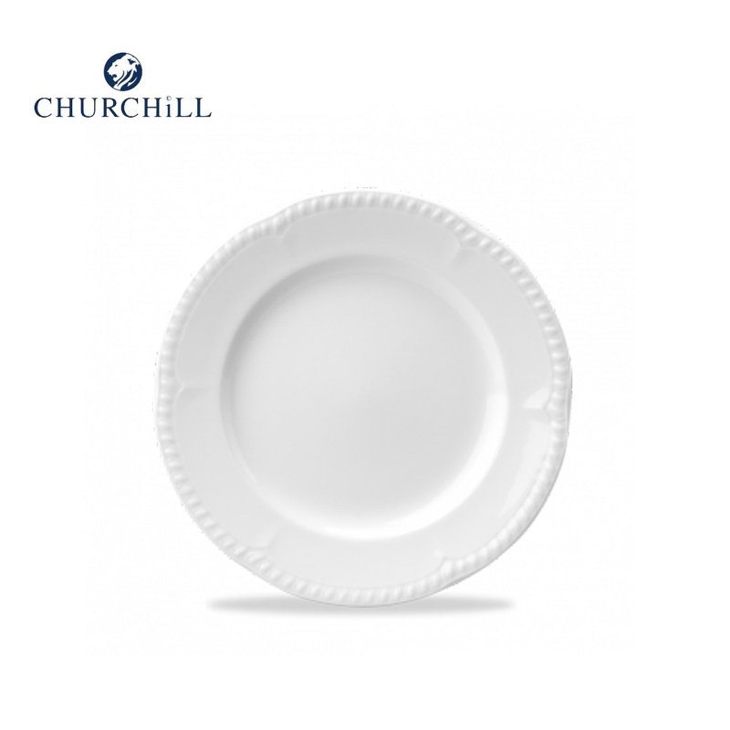 Churchill Buckingham白金汉系列21.5cm沙拉餐盘 (8.5寸) - 盘子/餐盘/盘架 - 陶 白色