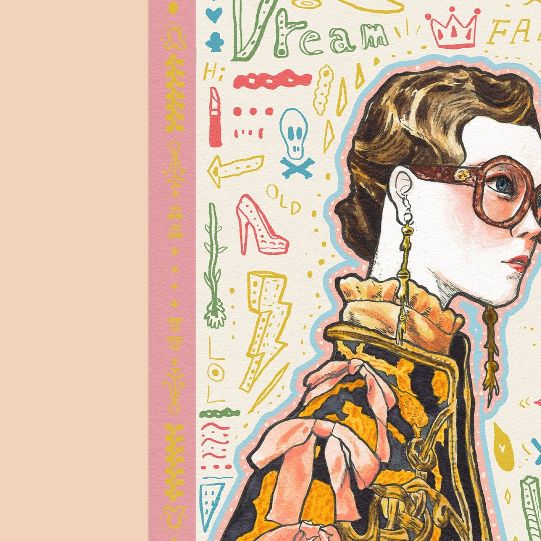 Vintage Dream 艺术印刷 插画明信片 - 卡片/明信片 - 纸 多色