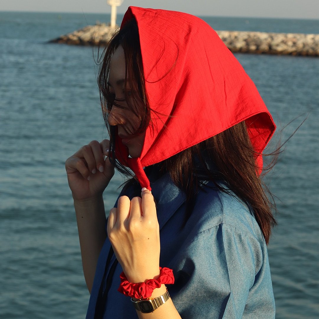 Fluffy Cherry Red - 发饰 - 其他材质 红色