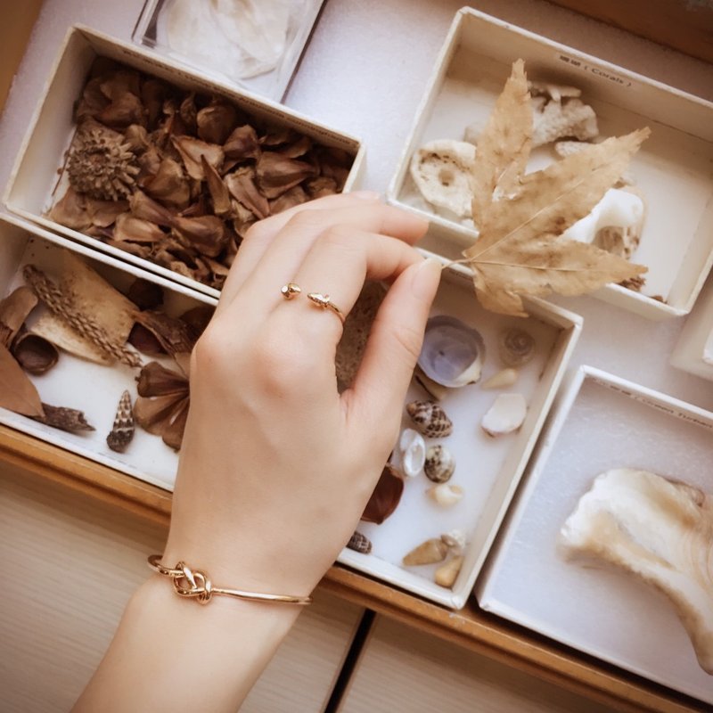 同心结系列_925纯银手工手环 - 手链/手环 - 纯银 银色