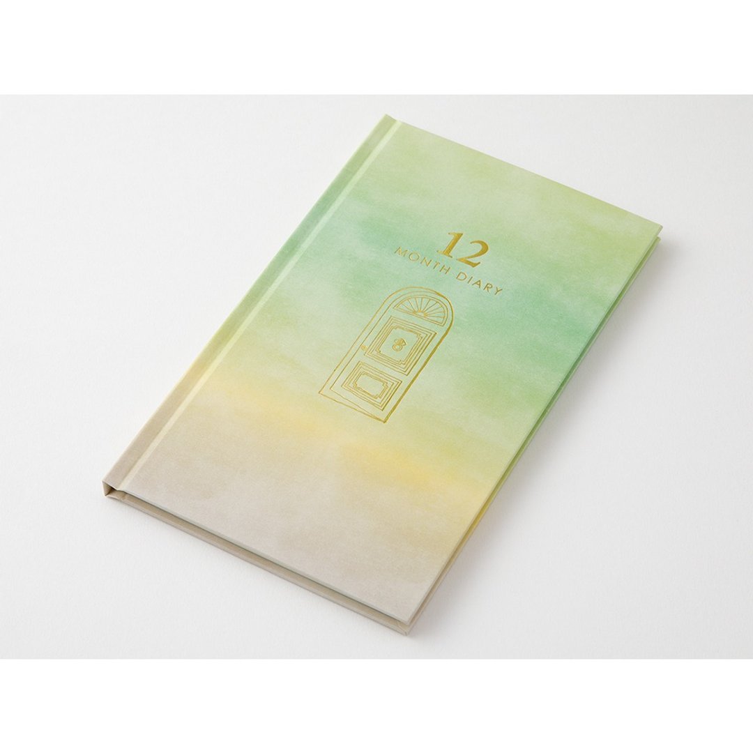 MIDORI 多月日记 12 个月 绿 - 笔记本/手帐 - 纸 绿色