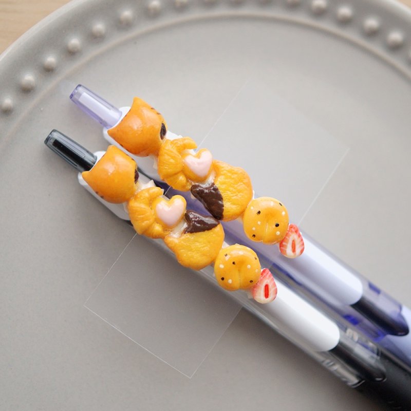 猫咪面包原子笔 - 圆珠笔/中性笔 - 粘土 咖啡色