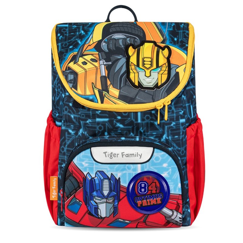 变形金刚联名 童趣幼儿园书包-博派联盟 可放A4 护脊透气背垫 - 后背包/双肩包 - 其他材质 红色