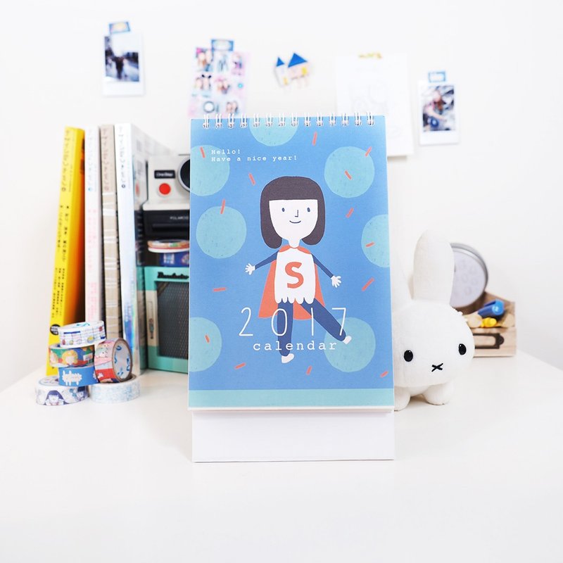 2017一起开心 / 右手超人桌历 - 年历/台历 - 纸 蓝色