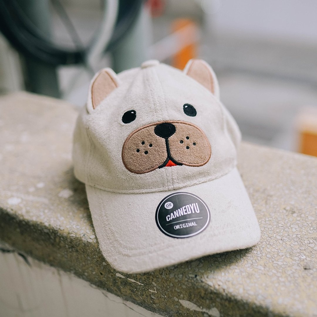 原创皮卡丘八哥法斗柯基柴犬情侣保暖可爱日系弯沿萌宠可爱棒球帽 - 帽子 - 其他人造纤维 金色