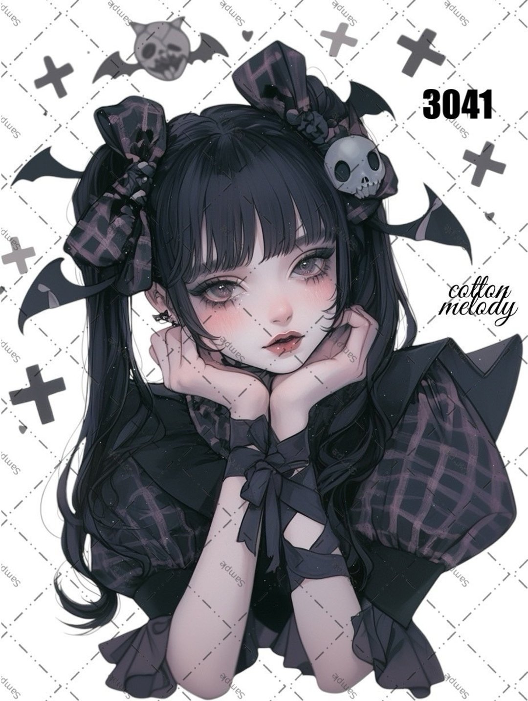original sticker o.3041 人物贴纸 原创贴纸 cotton melody - 贴纸 - 纸 