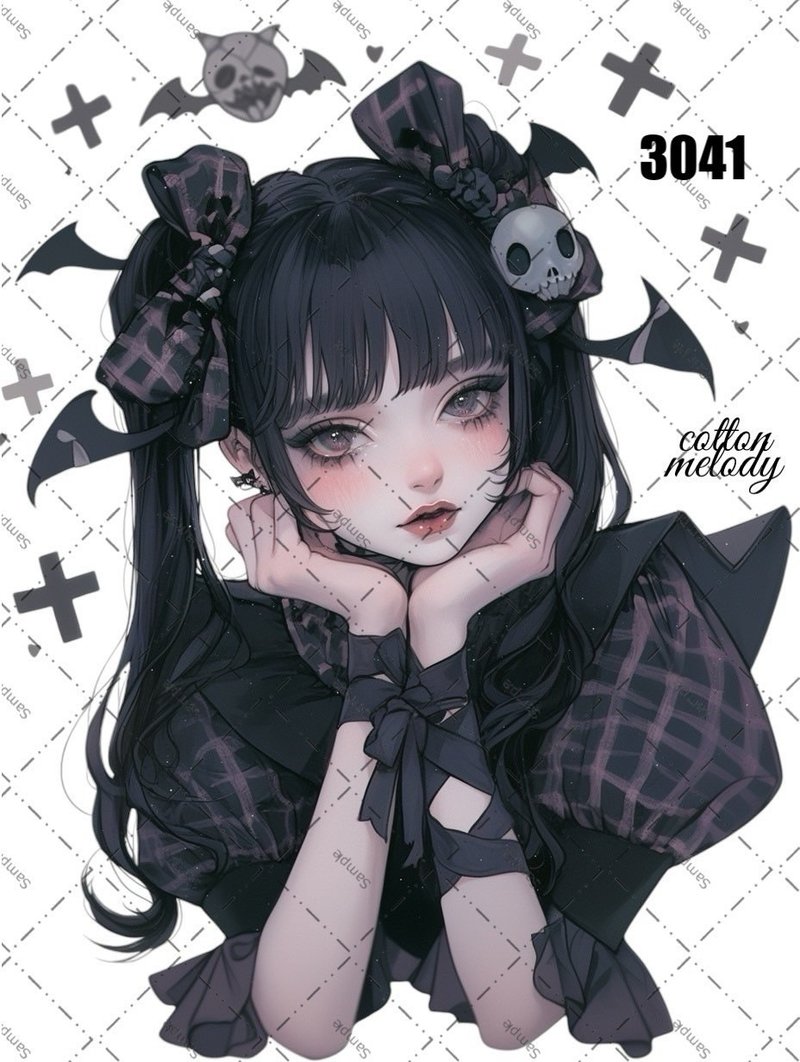 original sticker o.3041 人物贴纸 原创贴纸 cotton melody - 贴纸 - 纸 