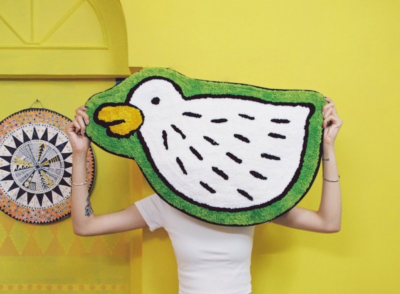 就是不听话鸭地毯 - 地垫/地毯 - 其他材质 绿色