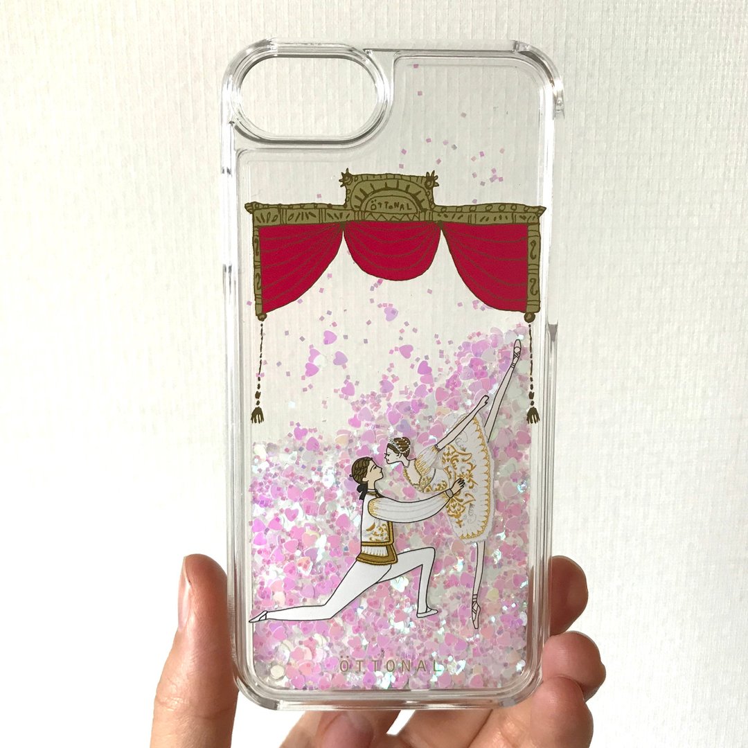 Aurora Pas de deux  Glitter Smartphone case - 手机壳/手机套 - 塑料 粉红色