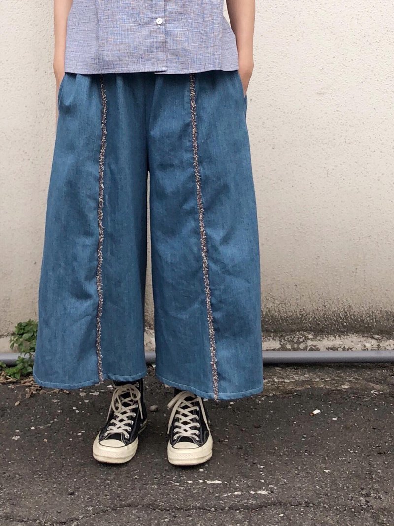 牛仔裤裙 - 女装长裤 - 其他材质 蓝色