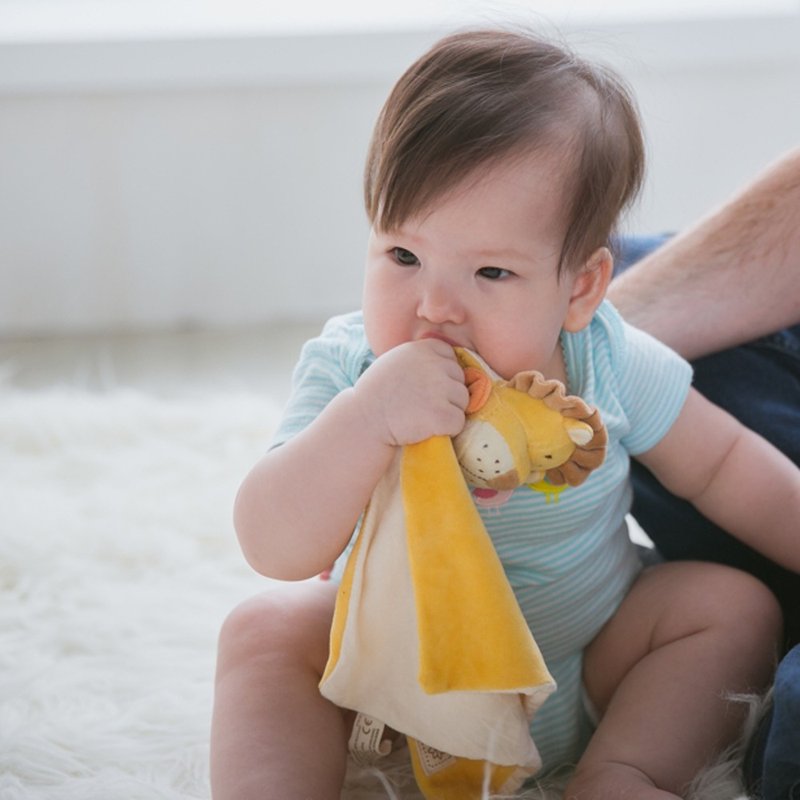 有机棉宝宝安抚巾 miYim - 围嘴/口水巾 - 棉．麻 粉红色