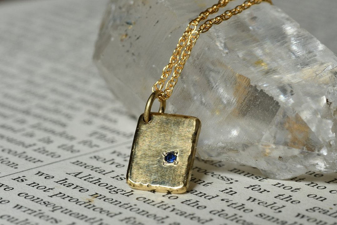 Memories of the ancient capital Sapphire - 项链 - 其他金属 蓝色