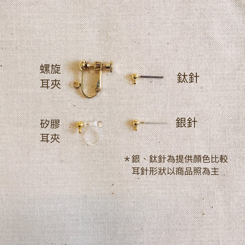 更换 医疗钛耳针 此为加购请勿单独下单 抗过敏 - 耳环/耳夹 - 其他金属 灰色