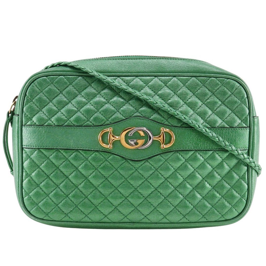 【日本直送】GUCCI 古驰 Trampantato 肩背包 马衔扣 绗缝 541061 皮革 绿色 女仕【二手】 - 侧背包/斜挎包 - 真皮 绿色
