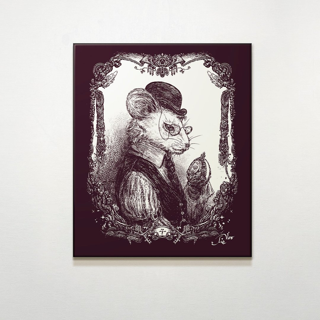 子-鼠绅士 Mr. Mouse / 羯梵 插画 家居布置 艺术收藏 - 海报/装饰画/版画 - 防水材质 