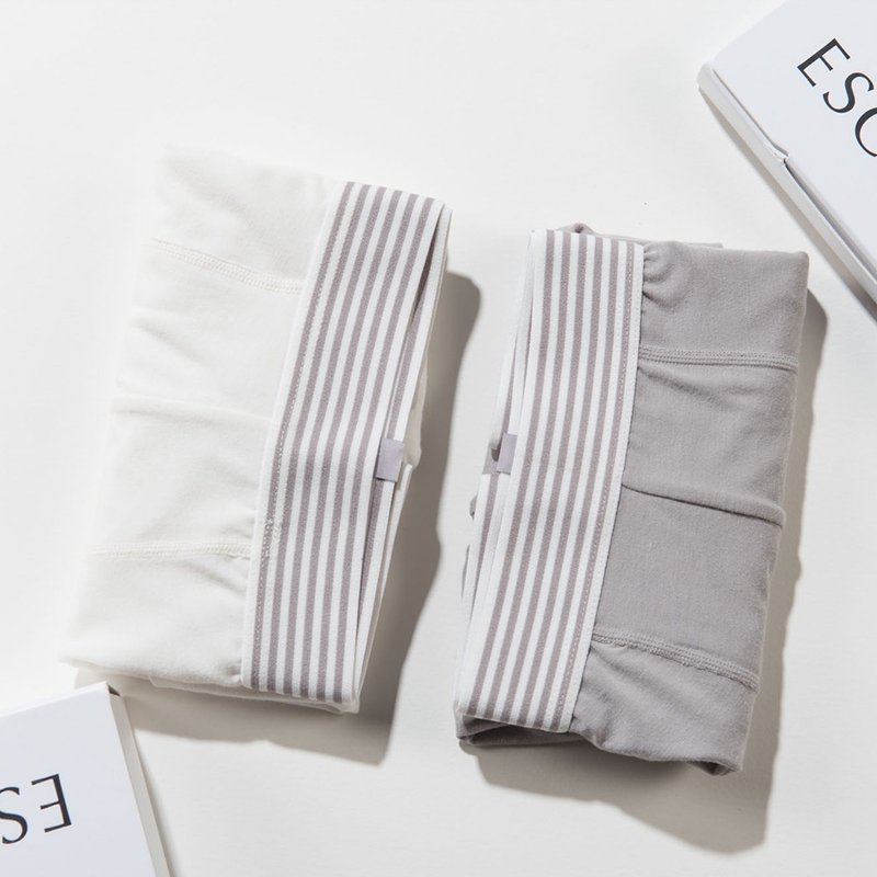 【抗敏除臭3件组】男性平口四角裤 - 敏感肌系列 - 男士内衣裤 - 环保材料 灰色