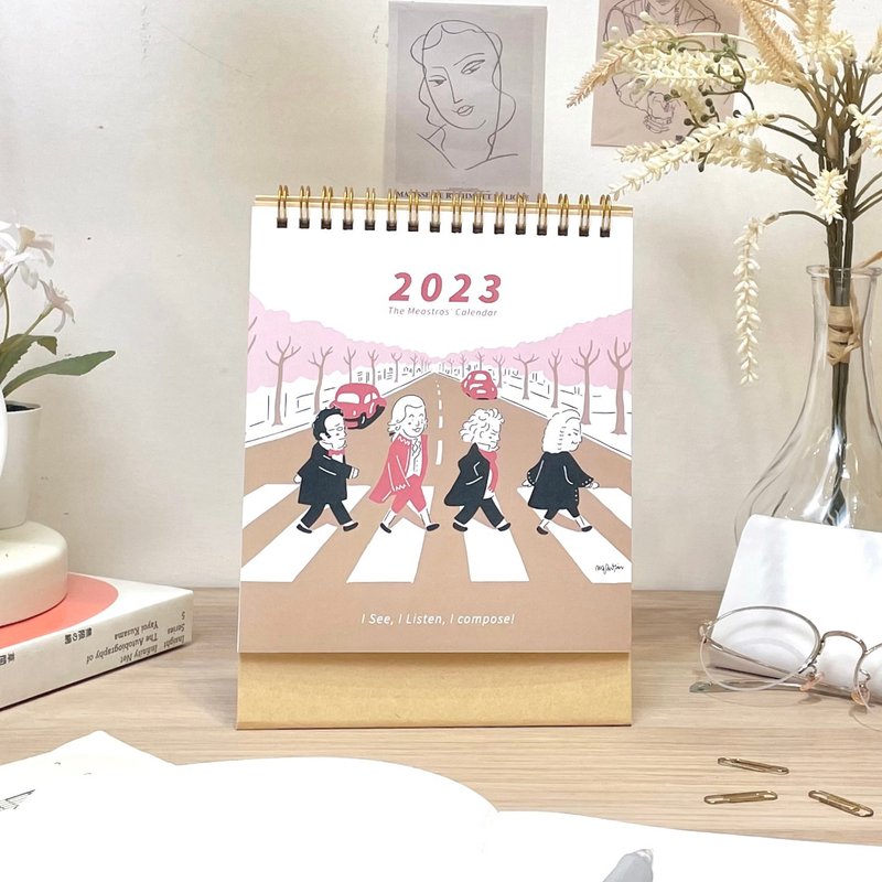 2023作曲家桌历 | 古典音乐 | Music Gift - 年历/台历 - 纸 白色