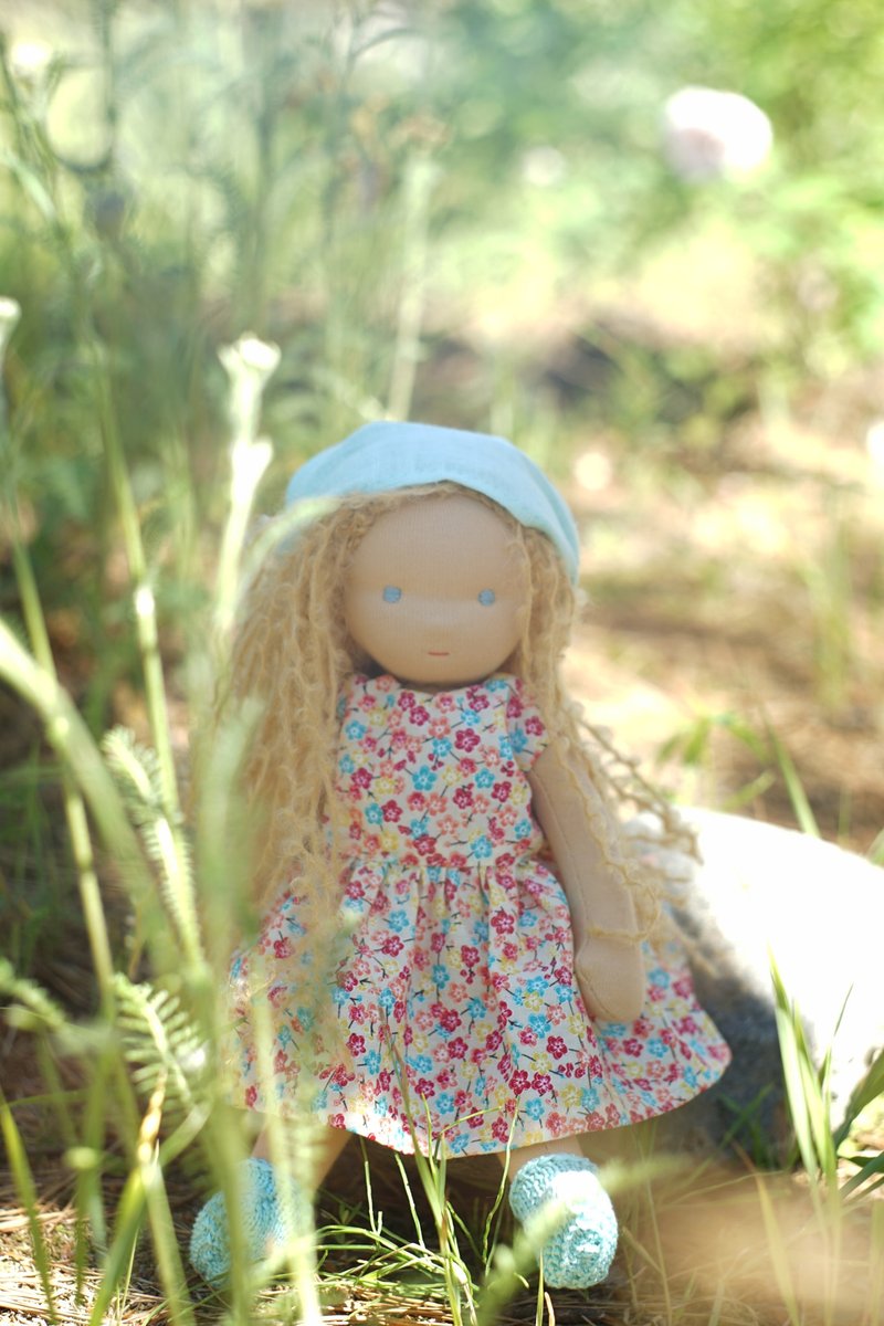 华尔道夫带衣服娃娃、软件雕塑娃娃 - 玩偶/公仔 - 羊毛 