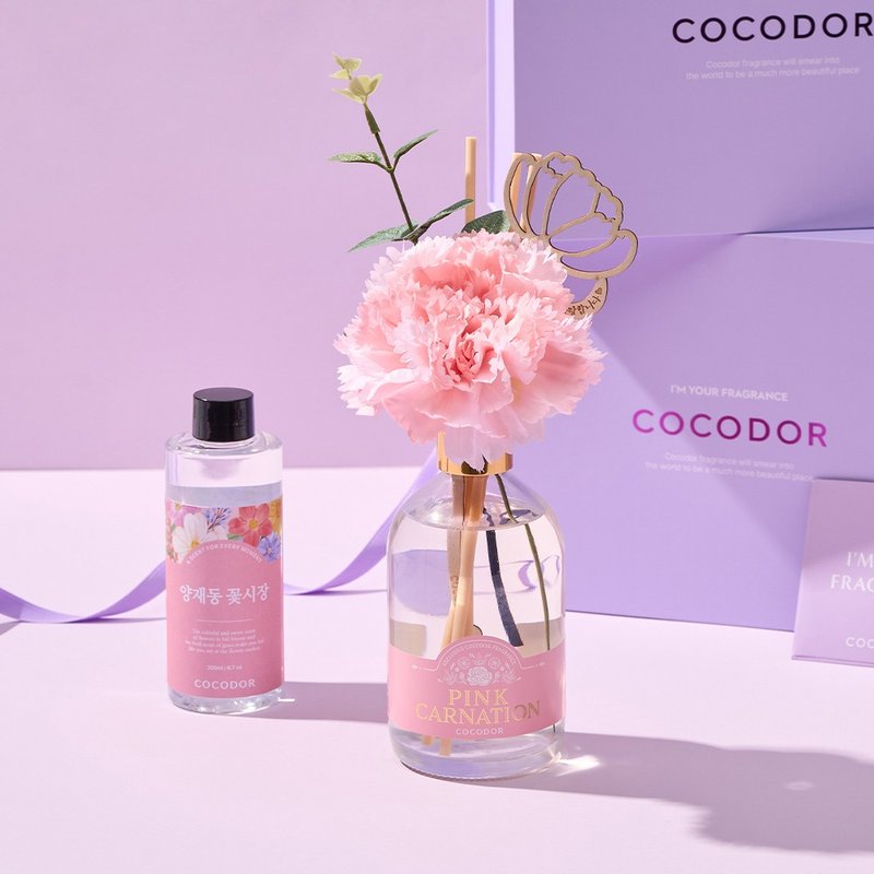 【母亲节限定】COCODOR-康乃馨特仕版扩香礼盒(2入组) - 香薰/精油/线香 - 玻璃 红色