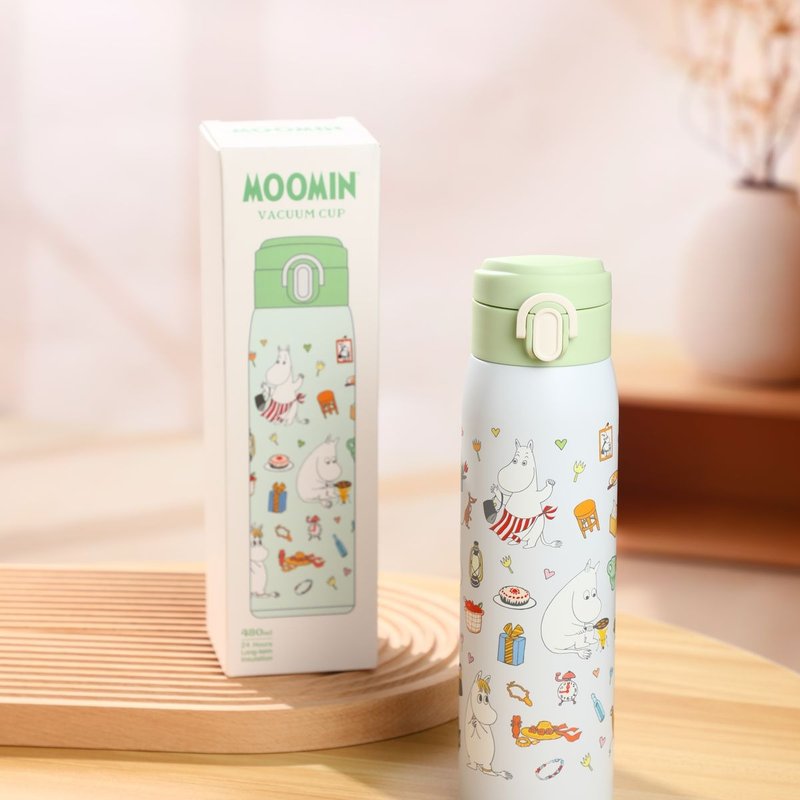 moomin 保温瓶 480ml 绿色 MM37430 - 保温瓶/保温杯 - 不锈钢 绿色