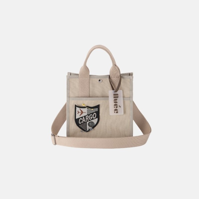 JoyBag 米杏色 - 手提包/手提袋 - 棉．麻 卡其色