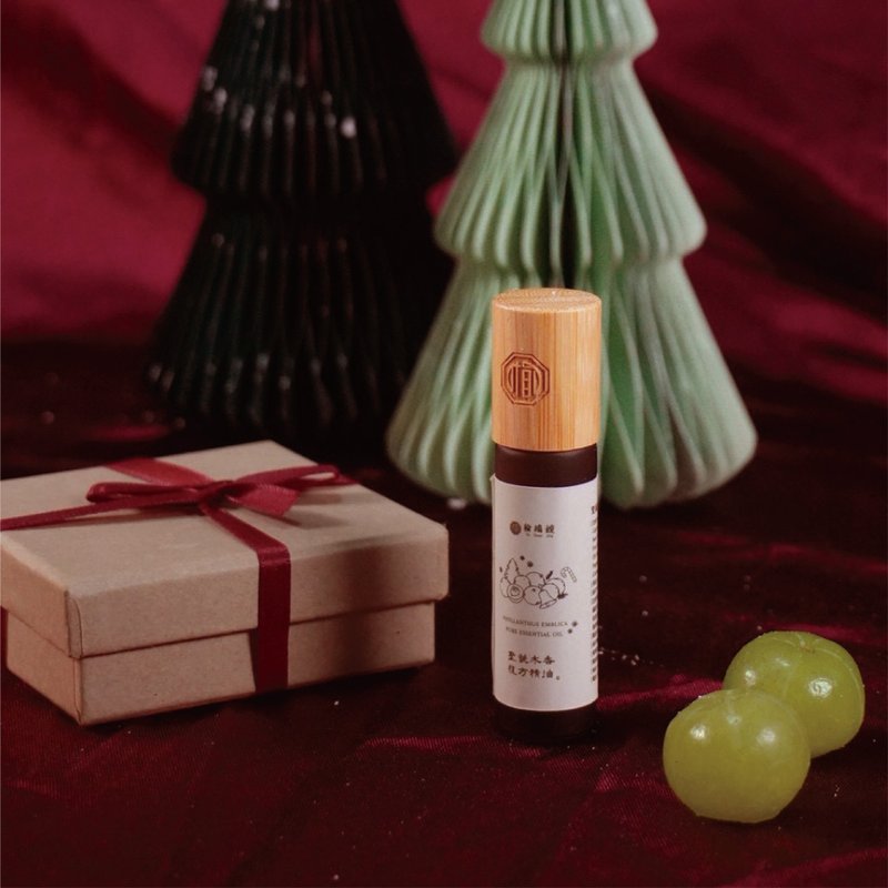 【榆端镜】油甘果 复方滚珠精油 10ml - 香薰/精油/线香 - 玻璃 咖啡色