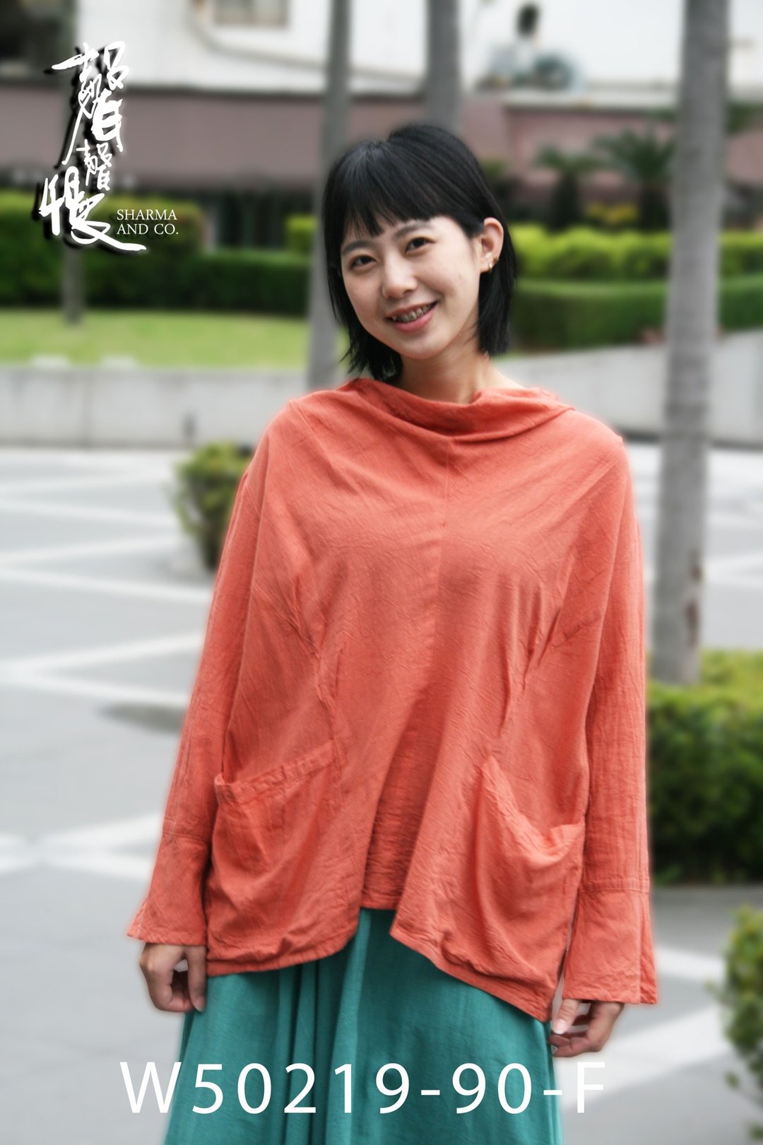 【声声慢】日系宽松设计长袖薄衣  淑女穿搭 手工染布  棉麻 手染 - 女装上衣 - 棉 多色