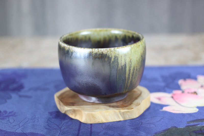 【沐春生活】天然落灰 柴烧茶碗 名家叶敏祥手作 170ml - 茶具/茶杯 - 瓷 