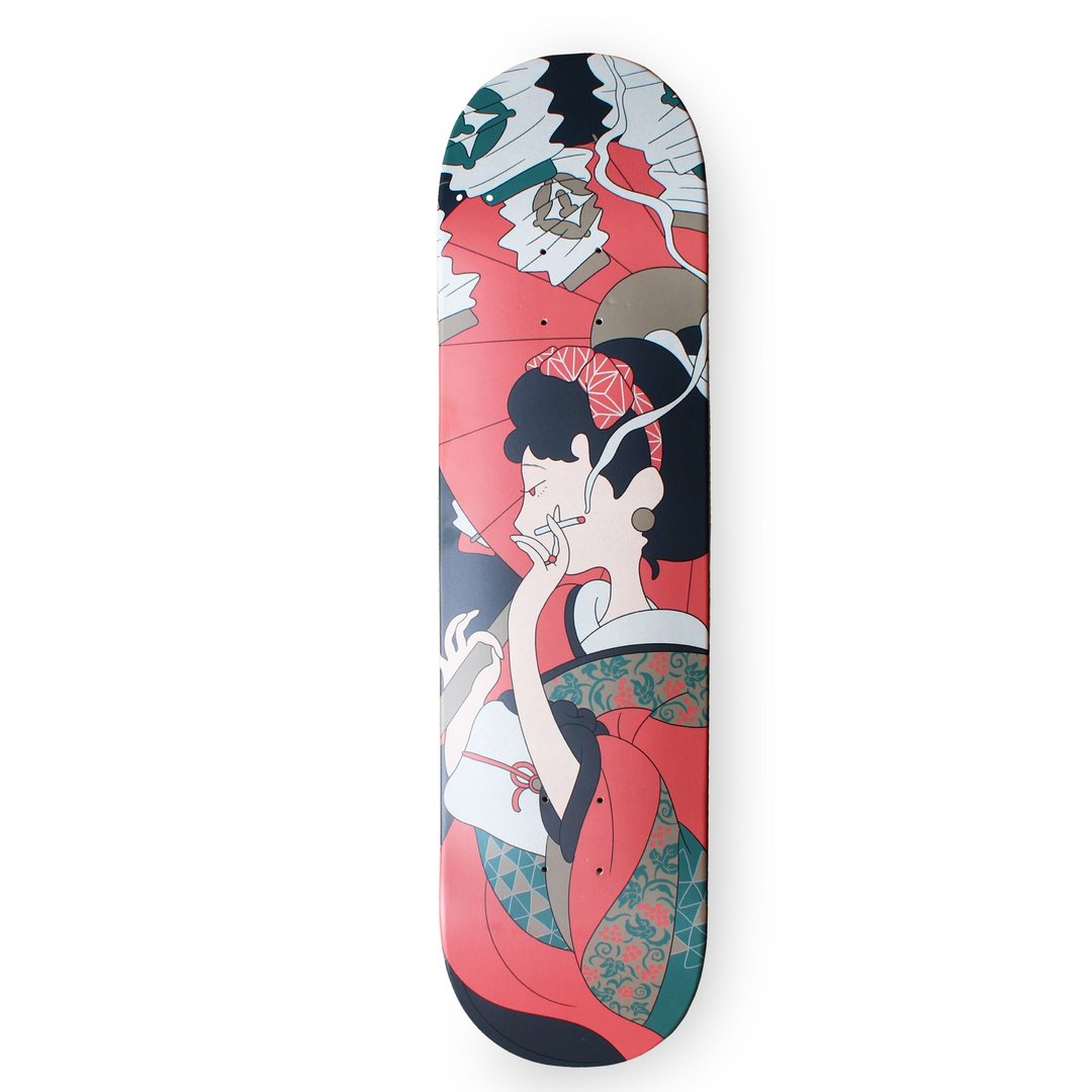2026 silkmaster × たそやマロ 联名滑板 Deck 艺术收藏款 - 海报/装饰画/版画 - 木头 多色