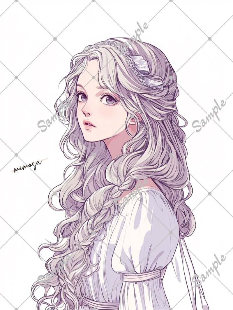 原创人物贴纸 五张一组 - 贴纸 - 纸 