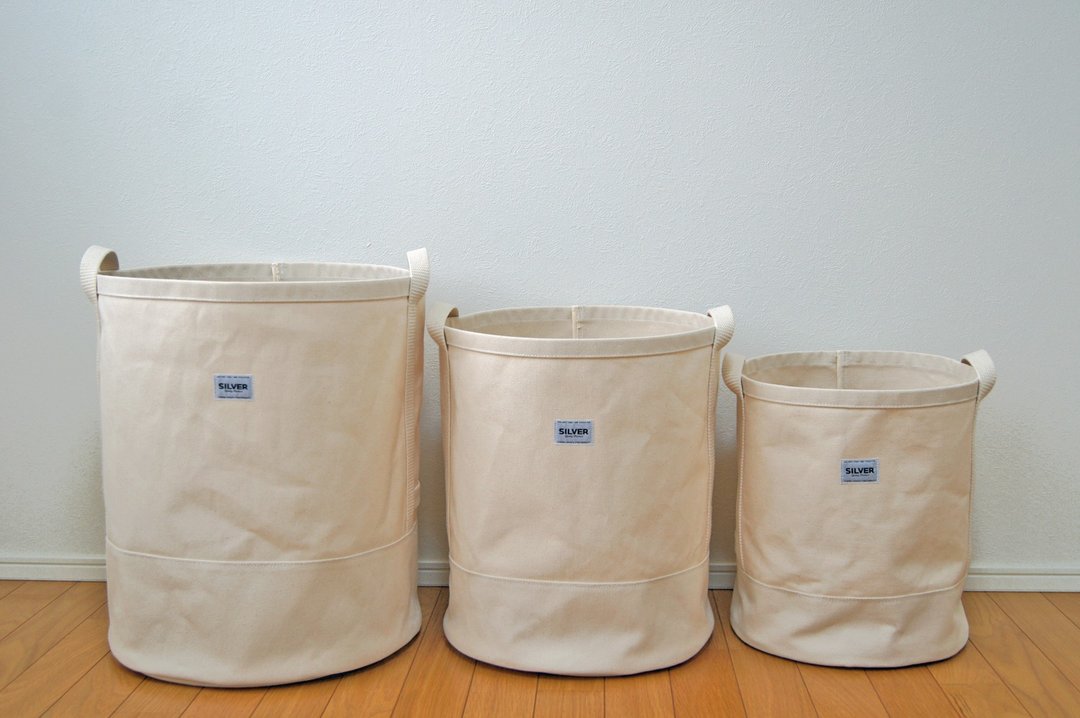 STORAGE DRUM 职人手作 6 号帆布圆筒收纳篮 脏衣篮 玩具收纳箱 - 收纳用品 - 棉 白色