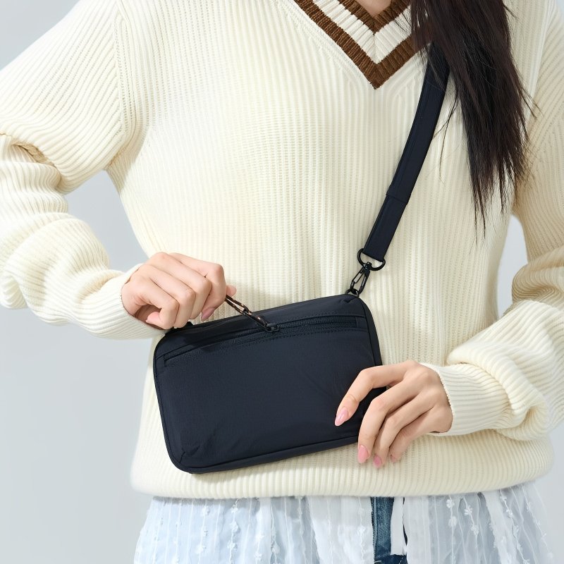 韩国 Branden 极致斜孭防盗银包│Safe Plus Wallet Bag-黑色 - 后背包/双肩包 - 尼龙 