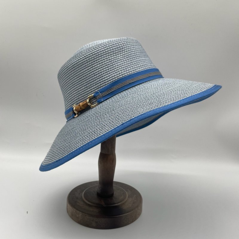 雨中漫步-气氛蓝 - 帽子 - 纸 蓝色