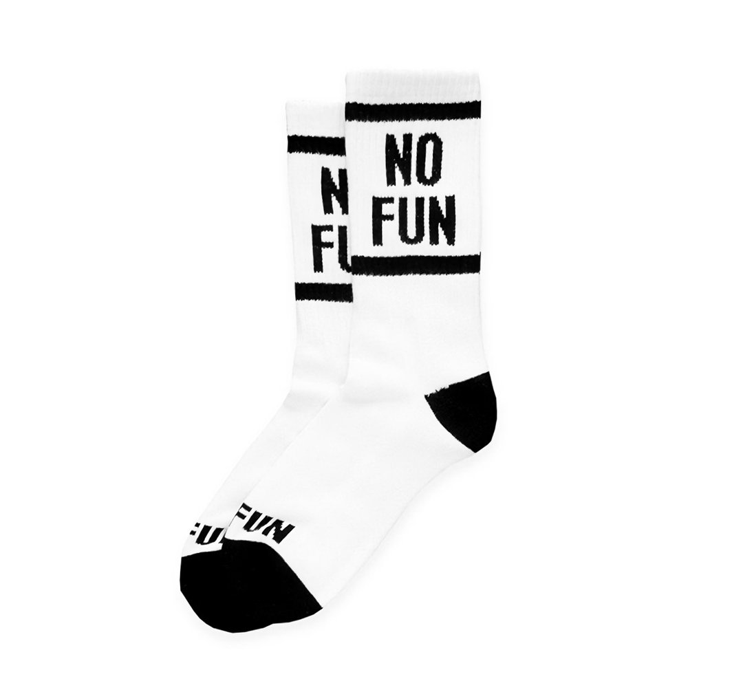 No Fun Socks无趣中筒袜(白) - 袜子 - 其他材质 白色