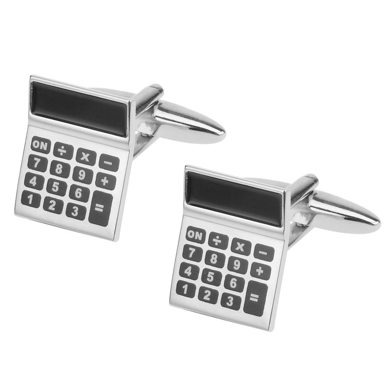 计算器袖扣 - 袖扣 - 其他金属 黑色