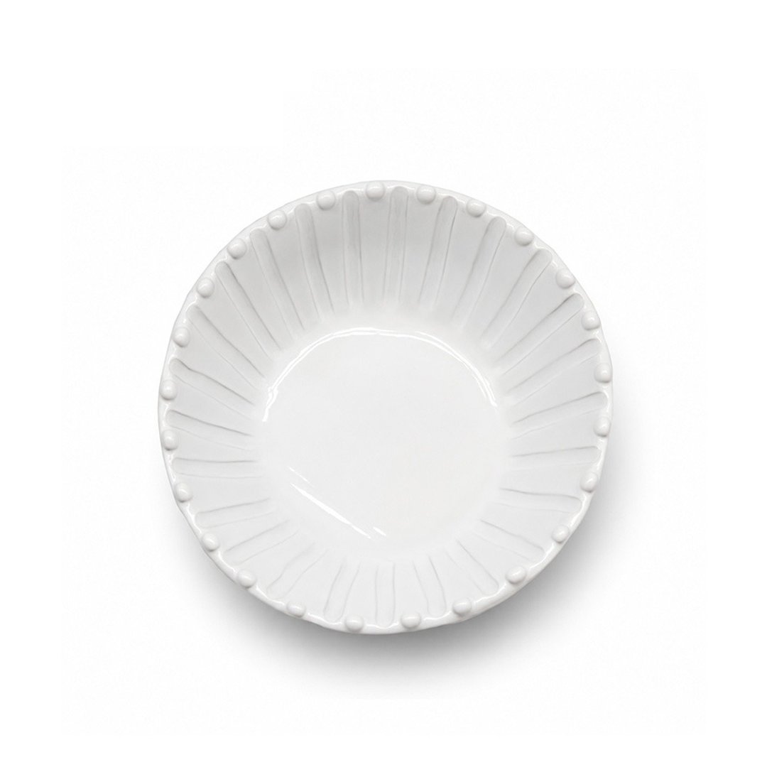 意大利 VBC casa 纯白色条纹系列 18CM 麦片碗 - 碗 - 陶 白色