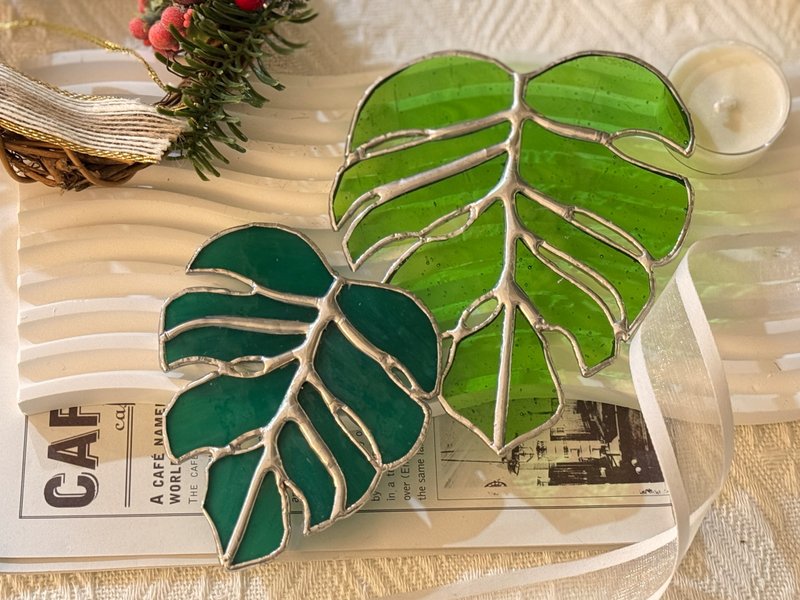 彩色玻璃-洞洞龟背芋手作体验课 - 陶艺 - 玻璃 