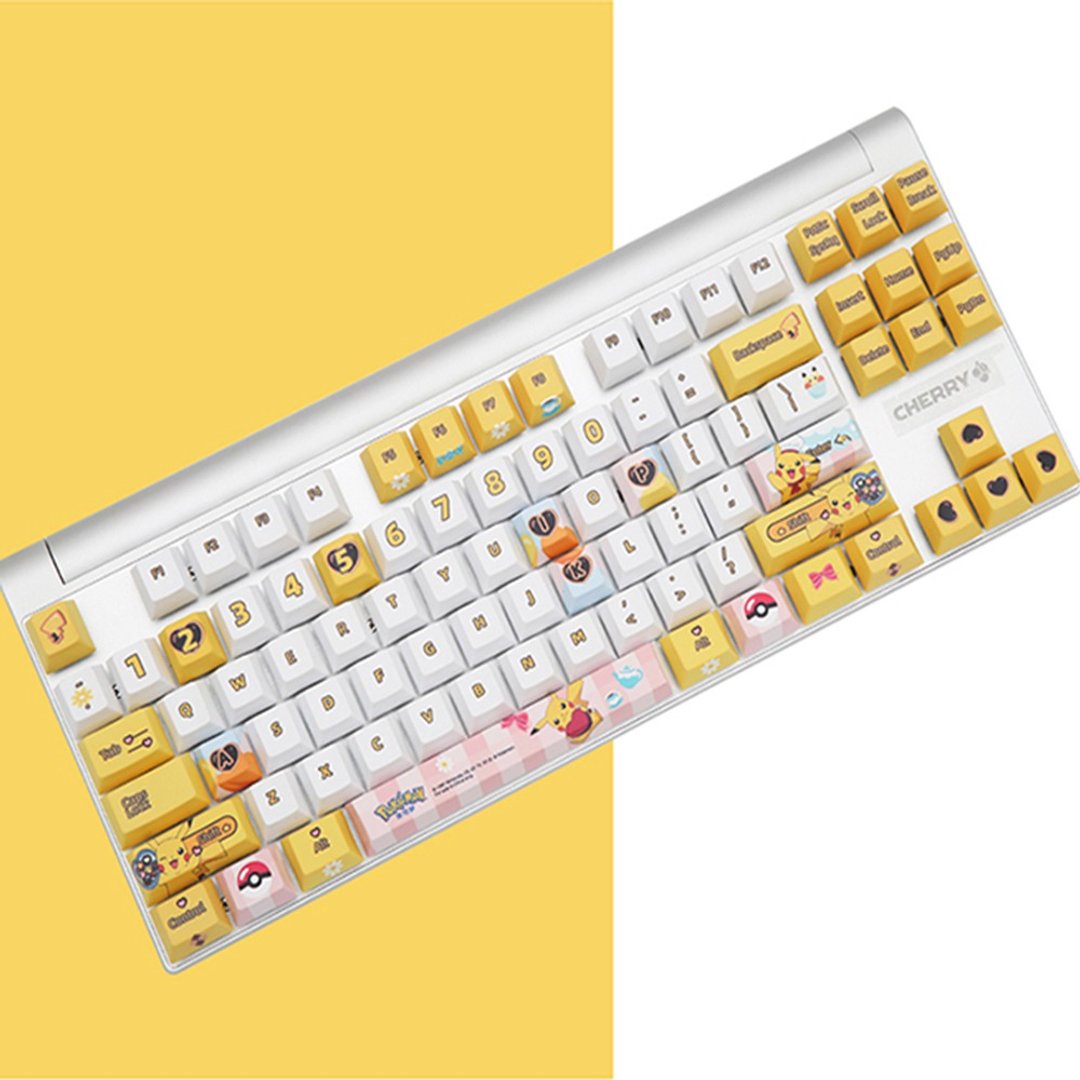 【免运特惠】CHERRY MX8.0宝可梦POKEMON皮卡丘经典定制键盘 - 电脑配件 - 其他材质 