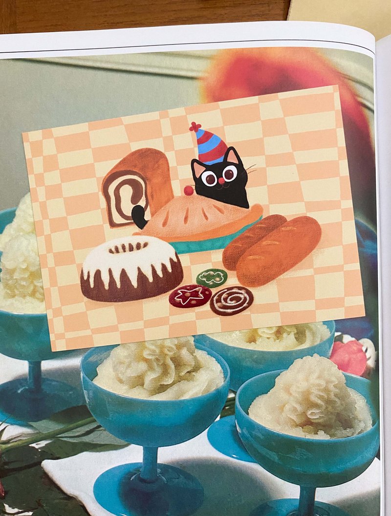 Postcard - Bakeshop vlog - 卡片/明信片 - 纸 橘色