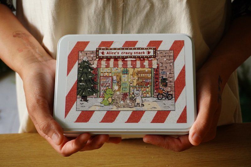 爱丽丝的冬季铁盒 - 手工饼干 - 其他材质 